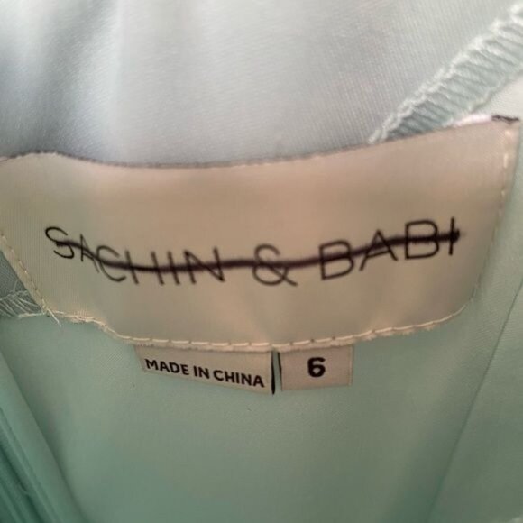 Sachin & Babi BHLDN Babi Noir Mason Ruffle Gown Size 6 NWT - Picture 9 of 11